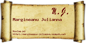 Margineanu Julianna névjegykártya